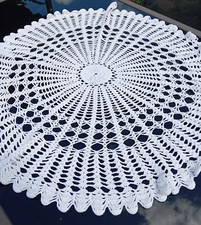 Vintage tablecloth white for sale  LOWESTOFT