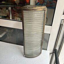 GRANDE APLIQUE LAMPADA OTTONE VETRO SPESSO LAVORATO A RUOTA 50s DIFFETTI comprar usado  Enviando para Brazil