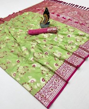 Traditionnel banarasi soie d'occasion  Expédié en France