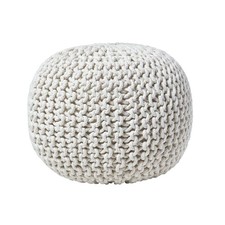 Natural knitted pouffe for sale  CRADLEY HEATH