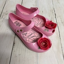 Mini Sapato Infantil Melissa Disney Beauty and the Beast Mary Jane Tamanho 10 comprar usado  Enviando para Brazil