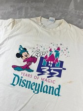 Camiseta Vintage Disneylândia 35 Anos de Magia Ponto Único Etiqueta Tamanho Grande Mickey comprar usado  Enviando para Brazil