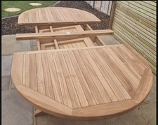 Teak seater extendable for sale  REDDITCH