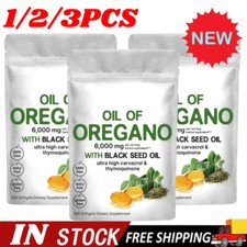 1-3PCS Olej z oregano 6000 mg. z olejem z czarnuszki, ultrawysoka zawartość anThymochBest na sprzedaż  Wysyłka do Poland