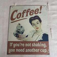 Coffee metal tin for sale  LEICESTER