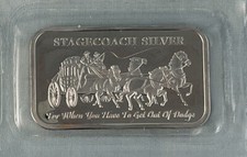 Stagecoach silver bar for sale  Tillamook