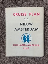 Holland America Line - Nowy Amsterdam - Deluxe Cruise Plan - 1938 na sprzedaż  Wysyłka do Poland