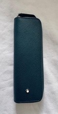 Bolsa Montblanc Sartorial 1 caneta - Fecho com zíper - Azul Chipre comprar usado  Enviando para Brazil