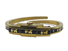 BUCHERER pulseira mecânica relógio esmalte preto floral Swiss Runs comprar usado BUCHERER pulseira mecânica relógio esmalte preto floral Swiss Runs comprar usado  Enviando para Brazil