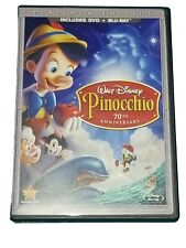 Disney Pinocchio 70th Anniversary Platinum Edition (Blu-ray/DVD, 2009) comprar usado  Enviando para Brazil