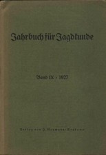 Jahrbuch jagdkunde 1927 gebraucht kaufen  Sittensen