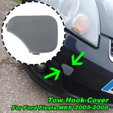 Tampa de gancho de reboque para-choque dianteiro 6S6117A989AA para FORD FIESTA MK6 2005-2008, usado comprar usado  Enviando para Brazil