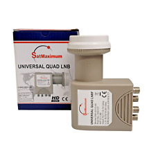 Usado, Receptor de TV via satélite universal quad LNB FTA linear HD pronto banda KU LNBF 4 portas comprar usado  Enviando para Brazil