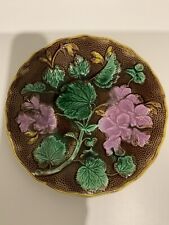 Antique majolica plate for sale  HUDDERSFIELD