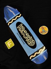 RARO lápis de cor azul em forma de lápis Mark Gonzales Krooked Skate Deck Cruiser comprar usado RARO lápis de cor azul em forma de lápis Mark Gonzales Krooked Skate Deck Cruiser comprar usado  Enviando para Brazil
