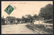 Cpa clerey chemins d'occasion  Expédié en France
