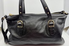 Bolsa satchel ONNA EHRLICH couro preto DERIN LINDO ESTADO! comprar usado  Enviando para Brazil