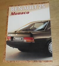 Renault monaco brochure d'occasion  Expédié en Belgium