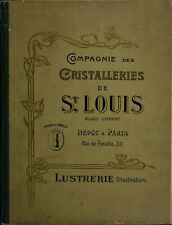 Cristal Saint Louis, Rare catalogue 1900 spécial Lustrerie, en PDF, usado comprar usado  Enviando para Brazil