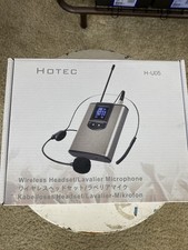 Hotec H-U05 UHF fone de ouvido sem fio e sistema de microfone de lapela – completo, testado, usado comprar usado Hotec H-U05 UHF fone de ouvido sem fio e sistema de microfone de lapela – completo, testado, usado comprar usado  Enviando para Brazil