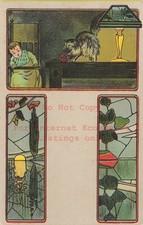 Usado, Art Nouveau, P Schmidt No 59, Gato para observar crianças derrubar objeto fora da mesa comprar usado  Enviando para Brazil