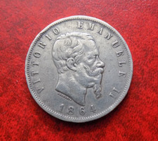 Lire 1864 zecca usato  Montione