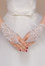 Gants mitaines blancs d'occasion  France