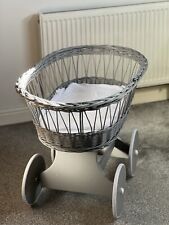 Grey wicker wheels for sale  OLDHAM