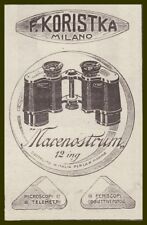 Pubblicita 1918 binocolo usato  Biella
