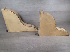 Prateleira de madeira suporta joelheiras suportes 9,5" de altura X 7,5" casa de fazenda comprar usado  Enviando para Brazil