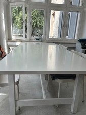 Esstisch ausziehbar weiß gebraucht kaufen  Frankfurt am Main
