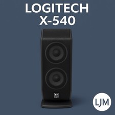 Używany, Logitech X-540 5.1 System Przedni prawy głośnik czarny przetestowany działa na sprzedaż  Wysyłka do Poland