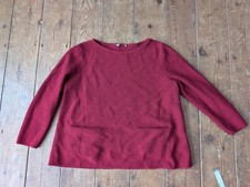 Cos burgundy wool for sale  EASTBOURNE