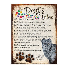 Dog rules retro for sale  MANSFIELD