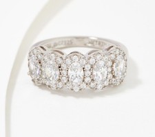 Diamonique platinum clad for sale  Houston