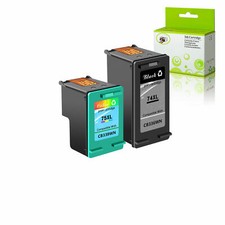 LOTE de tinta 74 XL 75 XL para HP Photosmart C4480 C4500 C4540 C5200 C5240 C5290 C5550, usado comprar usado  Enviando para Brazil