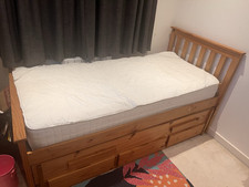 Single wooden trundle for sale  LONDON