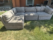 Sectional sofa tan for sale  Sparks
