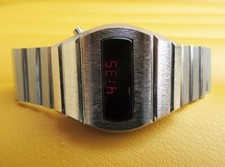 Relógio masculino SS 1978 COLLINS LED digital retrô tempo computador quartzo estado sólido., usado comprar usado  Enviando para Brazil