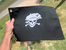 BANDEIRA PIRATA: IATE/BARCO/CARRINHO DE GOLFE, RV: LONA HD, COSTURADA com ilhós de latão, muito bom estado comprar usado  Enviando para Brazil