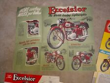 Excelsior motorcycle sales for sale  CHESTERFIELD