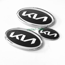 3x emblema de emblema de volante dianteiro traseiro cromado KN para K5 FORTE OPTIMA RIO K3 comprar usado  Enviando para Brazil