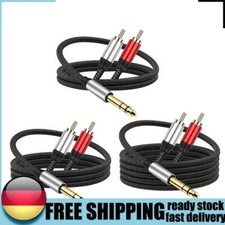 Cable adaptador profesional de 6,35 mm a 2RCA excelente sonido fácil conexión segunda mano  Embacar hacia Mexico