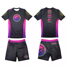 Lote 143 Shoyoroll Brazilian Jiu Jitsu Malibu Rash Guard e conjunto curto comprar usado  Enviando para Brazil