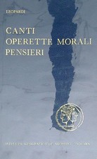 Canti operette morali usato  Italia