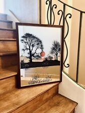 Magnifique miroir sérigraphi� d'occasion  Clichy