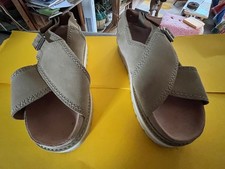 Clarks flatform sandals for sale  STROUD