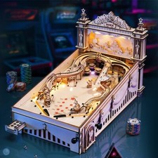 Robotime Rokr Flipper drewniane puzzle 3D, zabawna gra stołowa EG01 na prezenty, używany na sprzedaż  Wysyłka do Poland