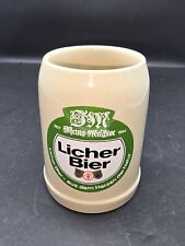 Caneca de grés Licher Bier 0,5 litros cerveja Stein Alemanha 5" de altura em excelente estado usado comprar usado  Enviando para Brazil