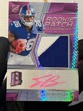 2018 Panini Spectra rosa neon RC #206 Saquon Barkley remendo de novato automático/25 controle remoto comprar usado  Enviando para Brazil